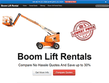 Tablet Screenshot of boom-lift-rental.com